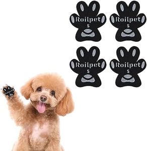 Roilpet Dog Paw Protector Anti-Slip Pads, Toe Grips for Dogs from Slipping On Hardwood Floors, Stronger Self-Adhesive Paw Pad Provide Traction for Senior, Injured Dogs, (12 Sets - 48 Pads, S)