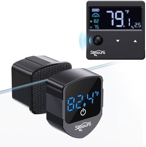 SEAOURA 2-in-1 Digital Aquarium Thermometer with Magnetic Cleaner, New Upgrade Aquarium Thermometer with Motion Sensor