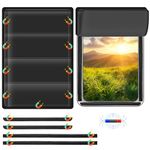 RV Door Window Shade Cover - Magnetic RV Blackout Window Cover with UV Protection and Privacy Features (25 * 16 in) Foldable Magnet Design, Waterproof Fabric, and Reflective Silver Coating