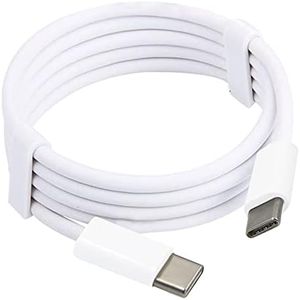 MMOBIEL USB - C a USB - C cavo di ricarica 2 metro bianco - per la ricarica veloce e il trasferimento dati Smartphone/Tablet/Laptop/Gameconsole