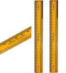 Tia Crafts 24 inch, 60 cm Wooden Ruler Scale Long for Architects, Engineers, College Students, tailor - set of 2 ruler scales (24 inch, 60 cm, Wooden)