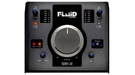 Fluid Audio SRI-2 : 2x2 USB desktop wedge w/24-bit/192kHz + 48v Phantom Power + 2X stereo monitor outputs + 2X Class A mic pres + Giant volume knob