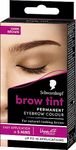 Schwarzkopf Eyebrow Tint, permanent eyebrow colour, eyebrow dye kit for natural looking brows, Dark Brown