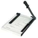 ZENO A4 Paper Cutter | Titanium Paper Trimmer | Scrapbooking Tool with Automatic Security Safeguard and Side Ruler for Craft Paper, Coupon, Label and Cardstock | White