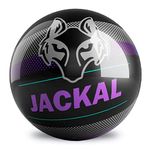 On The Ball Bowling Motiv Jackal Pixel Spare Bowling Ball - Black/Purple 16lbs