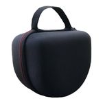 Knox Gear Hard Headphone Case for Inward-Folding Studio Monitor Headphones with Mesh Pocket for Accessories, EVA Headphone Carrying Case for Wired & Wireless Headphones with Hand Strap for Portability