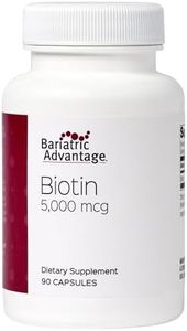 Bariatric Advantage Biotin 5,000 mcg - for Bariatric Surgery Patients - Easy-Digest Mini Capsules - Biotin Supplement - Hair, Skin & Nails Support* - 90 Count