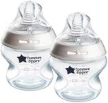 Tommee Tippee Baby Bottles, Natural Start Anti-Colic Baby Bottle with Slow Flow Breast-Like Teat, 150ml, 0m+, Self-Sterilising, Baby Feeding Essentials, Pack of 2