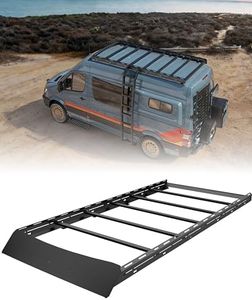 VANNCAMP Aluminum Roof Rack for Mercedes Sprinter 144" High Roof 2007-2026 (Not for Standard Roof), No-Drill Installation, Solar Panel Ready, 7 Adjustable Dual Slot T-Slot Crossbars,with Wind Fairing