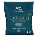 Kinetica OatGain Weight Gainer 600+ Calories & 47g Protein per Serving, 4.8 kg, 30 Servings Raspberry Yoghurt Flavour