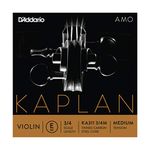 D'Addario Kaplan Amo Violin String - Single E String - KA311 3/4M - Violin Strings - 3/4 Scale, Medium Tension