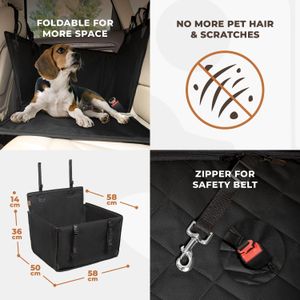 Wuglo Waterproof Dog Car Seat – Pet Booster for Cars