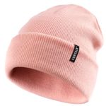 FURTALK Toddler Knitted Winter Hat Boys Girls Acrylic Beanie Hat Baby Kids Cuffed Winter Hats Pink