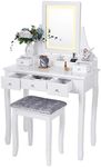 BEWISHOME Vanity Set with Lighted M