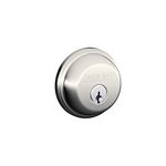 Schlage B60N 618 Single Cylinder Deadbolt, Polished Nickel