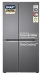 LG 650 L, 3 Star, Smart Inverter Compressor, Convertible, Door Cooling+, Frost Free Double Door Side by Side Refrigerator (GL-B257HDS3, Dazzle Steel, Express Freeze)