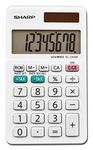Sharp EL-244WB Business Calculator, White 2.125