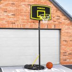 FORZA Adjustable Basketball Hoop and Stand System | Basketball Stand & Hoop On Wheels + Optional Accessories [4 Sizes] (JS220 | Junior, Post & Basketball)