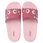URJO Unisex Slipper Kids UK (KIDSLIDER_Monster_Pink_9)