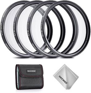 NEEWER 55mm Macro Close Up Lens Filter Kit (+1, 2, 4, 10), 4 Pieces of Magnifying Filters with Storage Pouch for Macro Photography, Compatible with 55mm Canon Nikon Sony Fujifilm Camera Lenses