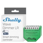 Shelly Wave Dimmer LR - Z-Wave Long Range, Smart Dimmer Switch, 1 Channel, 200W, LED & Halogen, Consumption Monitoring, Lights Remote Control, Home Automation, SmartStart, Z-Wave Hub Required