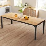 Tribesigns Dining Table for 8, 78-Inch Large Narrow Long Rectangular Kitchen Dinner Table, 8 Seat Rustic Wood Dining Table for Dining Room