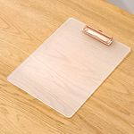 oddpod™ Luxure Translucent Acrylic Clipboard for Paper and Document Organisation with Rose Gold Clip 2310