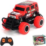 Pup Go Small Off Road Remote Control Car for Kids, My First Fast RC Car Toy Toddler, Mini Monster Truck Radio Controlled Car, Christmas Birthday Gift Age 2 3 4 5 6 7 8 Years Old Boys Girls (Red)