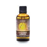 Ecodrop Pure Lemon Essential Oil - 50ml | 100% Natural Therapeutic Grade Italian Citrus Limon Oil | Aromatherapy Massage, Diffuser, Bath & Candle Oil for Clear Skin, Hair Growth & Mood Boost | Organic