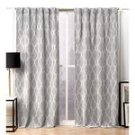 Nicole Miller Circuit Curtain Panel, 52x84, Ash Grey