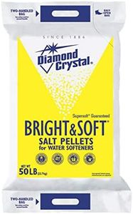 Diamond Crystal 50 lb. Water Softener Salt, Bright & Soft Series, Pellets, 99.8% Purity (Оne Расk)