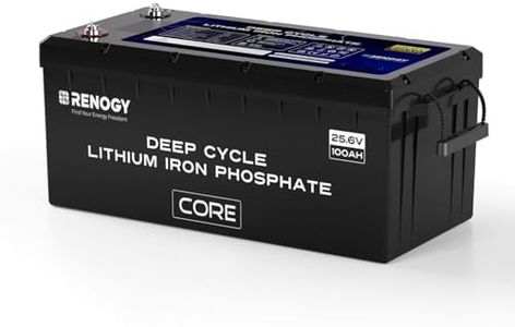 Renogy 24V 48V 100Ah Deep Cycle Lithium Iron Phosphate Battery up to 5000+ Deep Cycles BMS Protection, Perfect for Trolling Motor,Off-Road,Cabin,Marine,Off-Grid Home Energy Storage