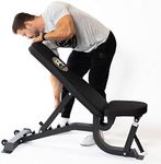 Bells of Steel Adjustable Utility Workout Bench - Adjustable Weight Bench up to 7 Angles, Incline Bench Press up to 5 Angles, Foldable Workout Bench for Easy Storage - 13 Gauge Steel, 575lb Capacity