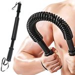 UDKI Power Twister Spring Forearm Bar 30 KG -Upper Body Exercise Equipment for Core Strengthening, Chest Exerciser-Bicep Blaster Shoulder Arm Builder -Home Gym Workout Flex Bar for Men & Women