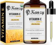 Kanzy Vitamin E Oil for Skin, Hair, Lips and Face - Naturally Sourced Multi-Purpose Plant-Based Organic Vitamin E Oil for Hair Growth as Skincare and Haircare Product for both Men and Women (30 ml)