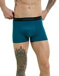 DAMENSCH Mens Premium Cotton Solid Trunks ReFRSH Single of Peppermint Powered-Pack of 1-Sailor Blue-Medium