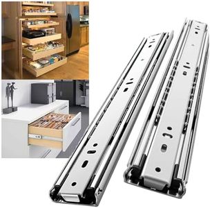 250 LB 1 Pair 18 Inches Ball Bearing Side Mount Full Extension Heavy Duty Drawer Slides, 2.08 Inches Wide