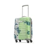 Skybags Trooper 55 Cms Small Cabin Abs Hardshellsided 4 Wheels Spinner Printed Luggage/Inline Suitcase/Trolley Back (Pale Green), Large