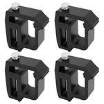 Vkinman 4 Pcs Mounting Clamps Truck Cap Topper Clamps Camper Shell Clamp for Chevy Silverado Sierra 1500 2500 3500, Dodge Dakota Ram 1500 2500 3500, F150 F250 Black