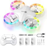 Holy Stone HS180 Kids Mini Drone with LED Lights for 6-12 Year Old Boys Girls, Small RC Quadcopter with 3 Batteries 21 Mins Flight, 360° Flips, Easy to Fly, Birthday Gift for Kids