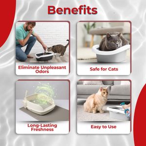 Simple Solution Cat Litter Odour Eliminator Spray, 500ml