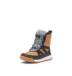 SOREL Children's Whitney ll Plus Lace Waterproof Boot, Elk/Black, 1 Big Kid