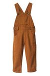 Grandwish Boys' Brown Bib Overall Size 3T