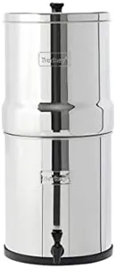 Big Berkey Gravity-Fed Stainless Steel Countertop Water Filter System 2.25 Gallon with 2 Authentic Black Berkey Elements BB9-2 Filters