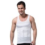 Abdomen Body Shaper | Tummy Tucker Vest for Men, Slim Look Vest L/XL/XXL (X Large 32-34)