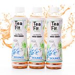 TeaFit Bounce Zero Sugar Lemon Black Unsweetened Ice Tea (Pack Of 18-300Ml Each) | Freshly Brewed Iced Tea | 15 Super Ayurvedic Herbs | Diabetic Friendly, Assam