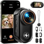CAMWORLD 4K Mini Body Camera with 64GB Card, WiFi Thumb Action Camera with 1.47" Screen, Magnetic Mount Wearable POV Cameras for TikTok YouTube Vlogging, Motorcycle