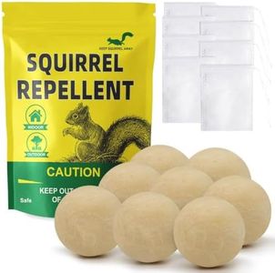CONKAT Squirrel Repellent Outdoor, Squirrel Deterrent Outdoor, Squirrel Repellent for Attic, Chipmunks Repellant, Chipmunk Deterrent for Garden, Keep Squirrels Out of Garden, Keep Squirrel Away-8P