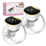 ELERA Double Electric Breast Pump, CE Certified & BPA Free Wearable Breast Pump Hands Free with 4 Modes & 12 Levels, Pain Free & Low Noise & Portable for Home or Travel