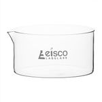 EISCO Crystallizing Dish, 2000ml - Flat Bottom, with Spout - Borosilicate 3.3 Glass - Laboratory, Kitchen, Crafts Labs